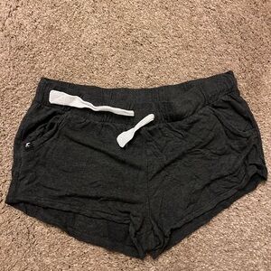 Glyder/ Women's Heather Grey-Drawstring Shorts (M) Sleepwear